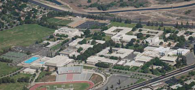 wide of college from air
